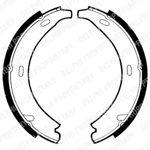 Тормозные колодки ручника DELPHI LS1371
