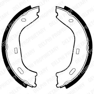 Тормозные колодки ручника DELPHI LS1372