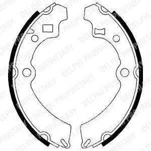 Тормозные колодки DELPHI LS1586