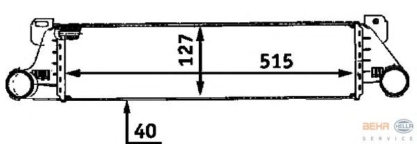 Интеркулер HELLA 8ML 376 723-091