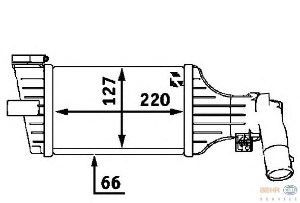 Интеркулер HELLA 8ML 376 723-181
