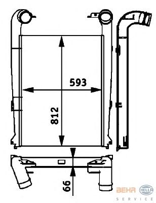 Интеркулер HELLA 8ML 376 724-241