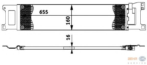 Масляный радиатор HELLA 8MO 376 726-381