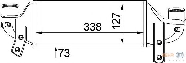 Интеркулер HELLA 8ML 376 746-621
