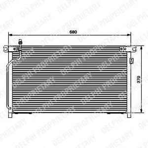 Радиатор кондиционера DELPHI TSP0225440