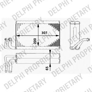 Испаритель кондиционера DELPHI TSP0525182