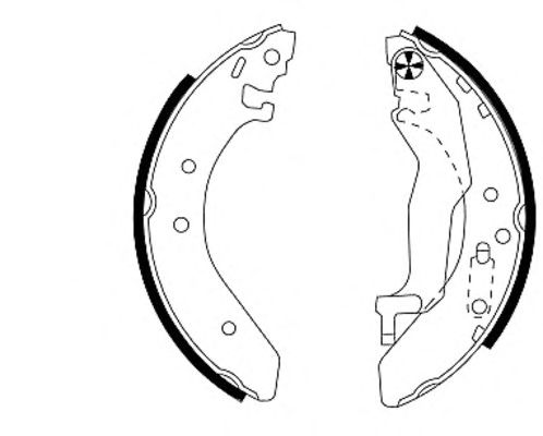 Тормозные колодки HELLA 8DB 355 001-321