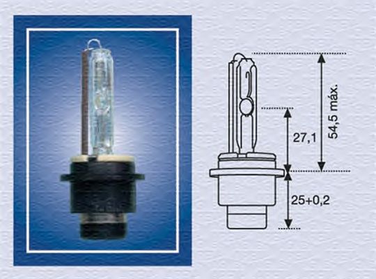 Лампа накаливания MAGNETI MARELLI 002541100000 (фара дальнего света, основная фара)