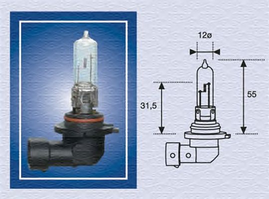 Лампа накаливания MAGNETI MARELLI 002577200000 (фара дальнего света, основная фара)