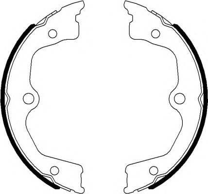 Тормозные колодки ручника HELLA 8DA 355 051-071
