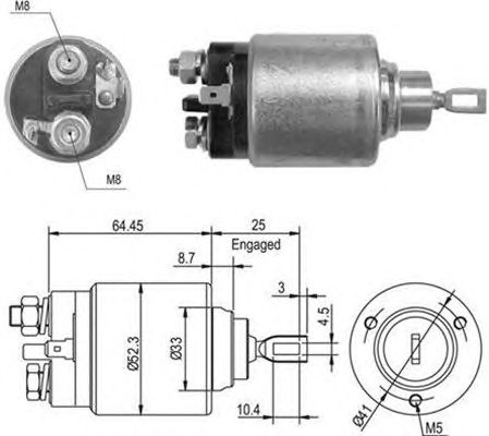Втягивающее реле MAGNETI MARELLI 940113050012