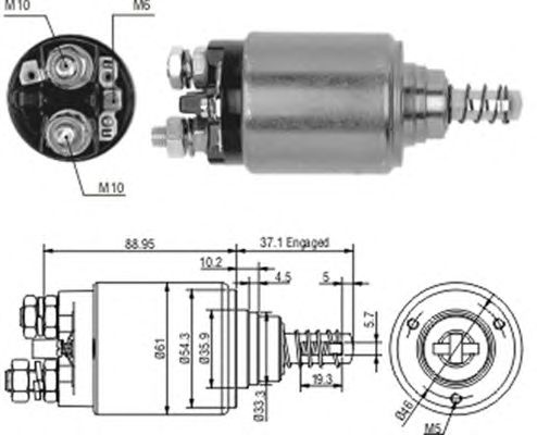 Втягивающее реле MAGNETI MARELLI 940113050186