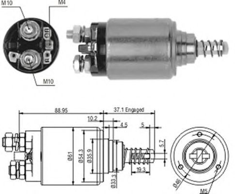 Втягивающее реле MAGNETI MARELLI 940113050187