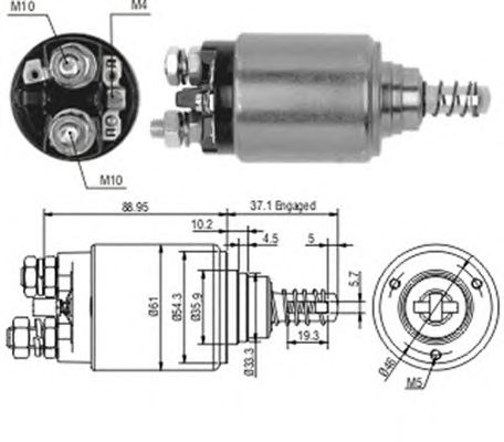 Втягивающее реле MAGNETI MARELLI 940113050189