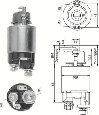 Втягивающее реле MAGNETI MARELLI 940113050230