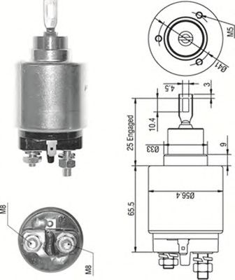 Втягивающее реле MAGNETI MARELLI 940113050273