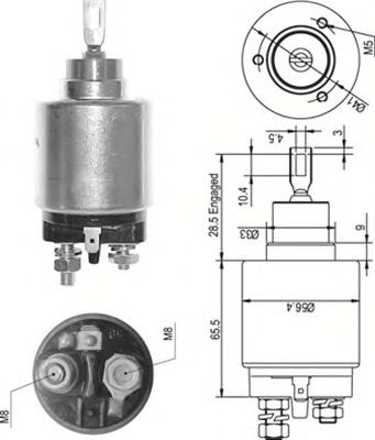 Втягивающее реле MAGNETI MARELLI 940113050327