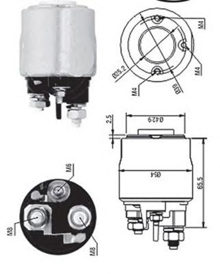 Втягивающее реле MAGNETI MARELLI 940113050570