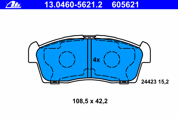 Тормозные колодки ATE 13.0460-5621.2