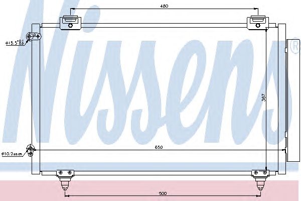 Радиатор кондиционера NISSENS 940299
