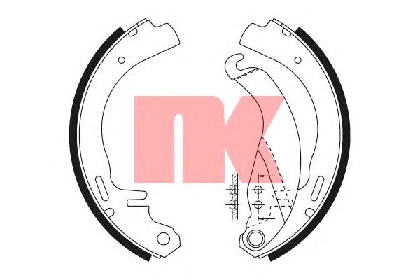 Тормозные колодки NK 2736326