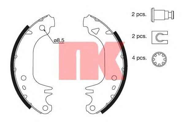 Тормозные колодки NK 2799407