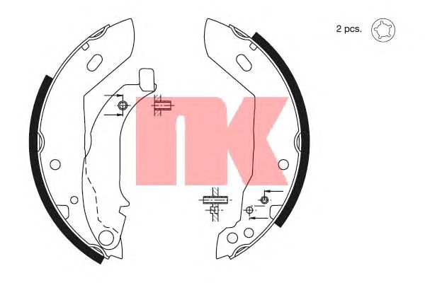 Тормозные колодки NK 2799427