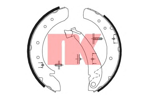 Тормозные колодки NK 2799576