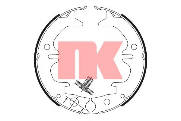 Тормозные колодки ручника NK 2745729