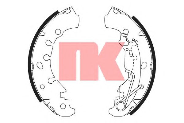 Тормозные колодки NK 2723730