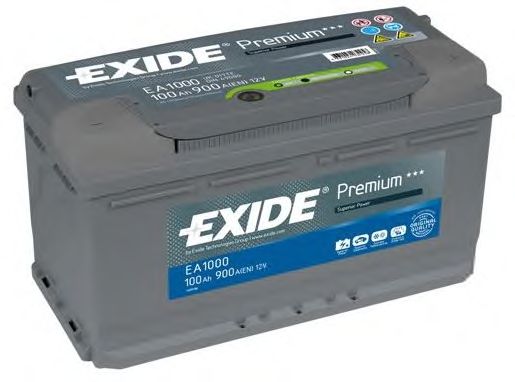 Стартерная аккумуляторная батарея EXIDE EA1000 PREMIUM ***