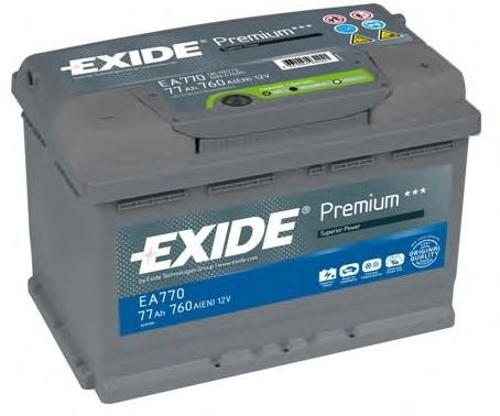 Стартерная аккумуляторная батарея EXIDE EA770 PREMIUM ***