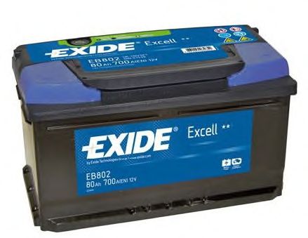 Стартерная аккумуляторная батарея EXIDE EB802