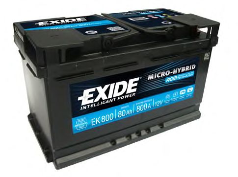 Стартерная аккумуляторная батарея EXIDE EK800