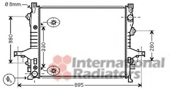 Радиатор, охлаждение двигателя VAN WEZEL 59002133