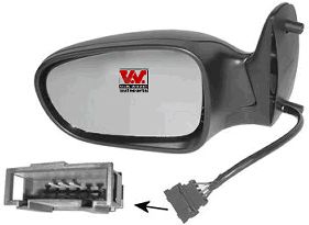 Зеркало заднего вида VAN WEZEL 1868808