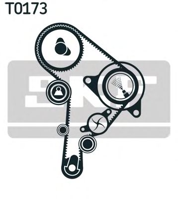 Комплект ремня ГРМ SKF VKMA 01244