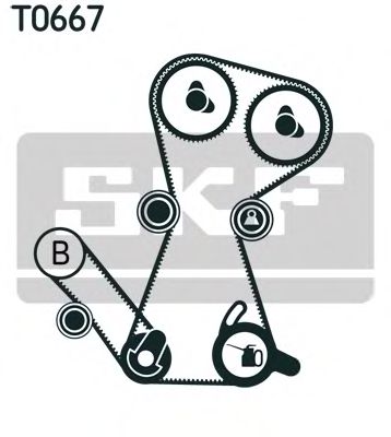 Комплект ремня ГРМ SKF VKMA 95649