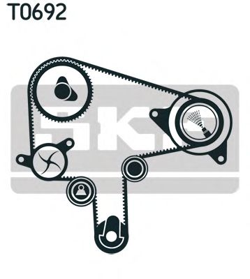 Помпа + комплект ГРМ SKF VKMC 94912