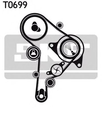 Комплект ремня ГРМ SKF VKMA 01251