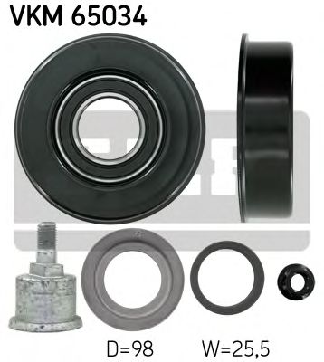 Направляющий / паразитный ролик поликлинового ремня SKF VKM 65034