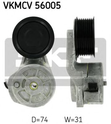 Натяжной ролик поликлинового ремня SKF VKMCV 56005
