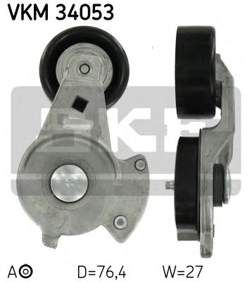 Натяжной ролик поликлинового ремня SKF VKM 34053