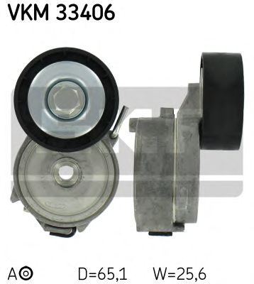 Натяжной ролик поликлинового ремня SKF VKM 33406