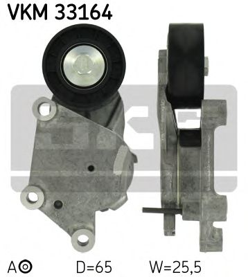 Натяжной ролик поликлинового ремня SKF VKM 33164