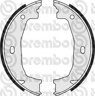 Тормозные колодки ручника BREMBO S 06 510