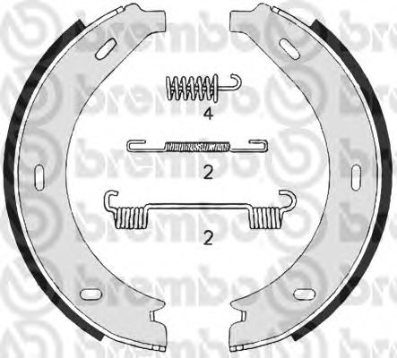 Тормозные колодки ручника BREMBO S 50 517