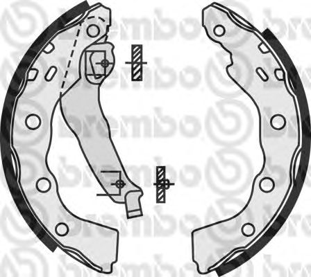 Гальмівні колодки BREMBO S 54 515