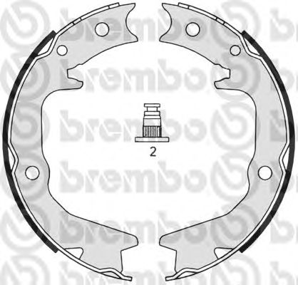 Тормозные колодки ручника BREMBO S 54 519