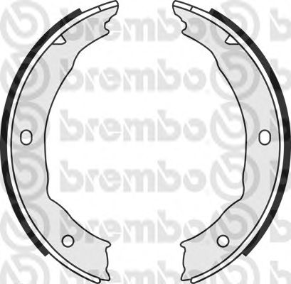 Тормозные колодки ручника BREMBO S 61 540